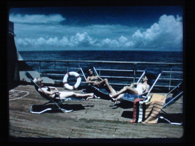 Yto Barrada, Hand-Me Downs, 2011. 16mm and 8mm film transferred to single-channel color digital video with sound, 5:4 format, running time: 15 minutes. Courtesy of the artist and Pace Gallery, London; Sfeir-Semler Gallery, Hamburg, Beirut; and Galerie Polaris, Paris. © Yto Barrada